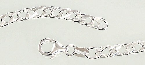 Alternative view of Silver chain Rombo 4 mm , diamond cut