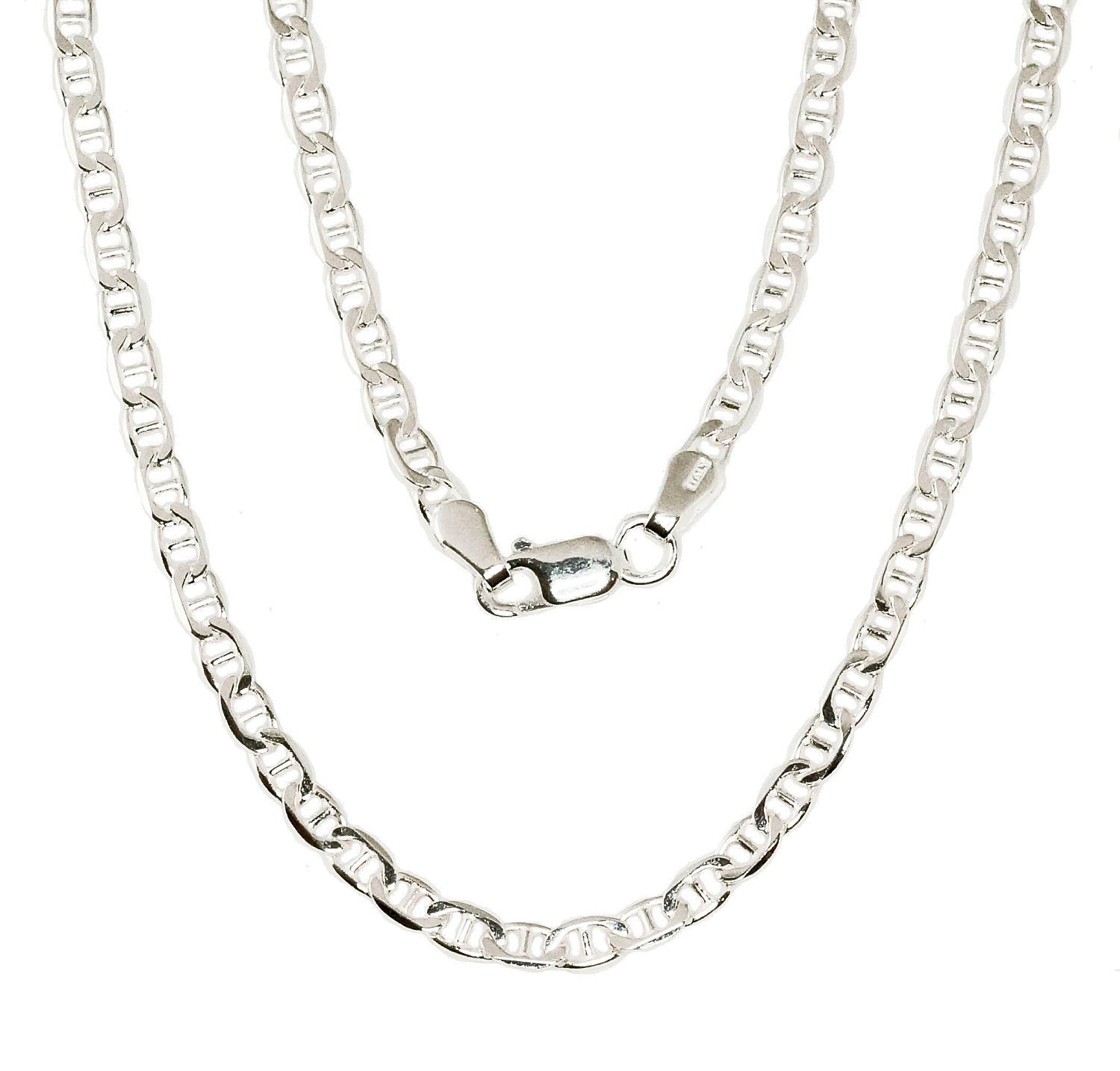 Silver chain Marina 3 mm , diamond cut