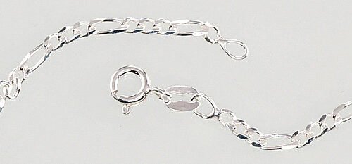 Alternative view of Silver chain Figaro 2,2 mm , diamond cut