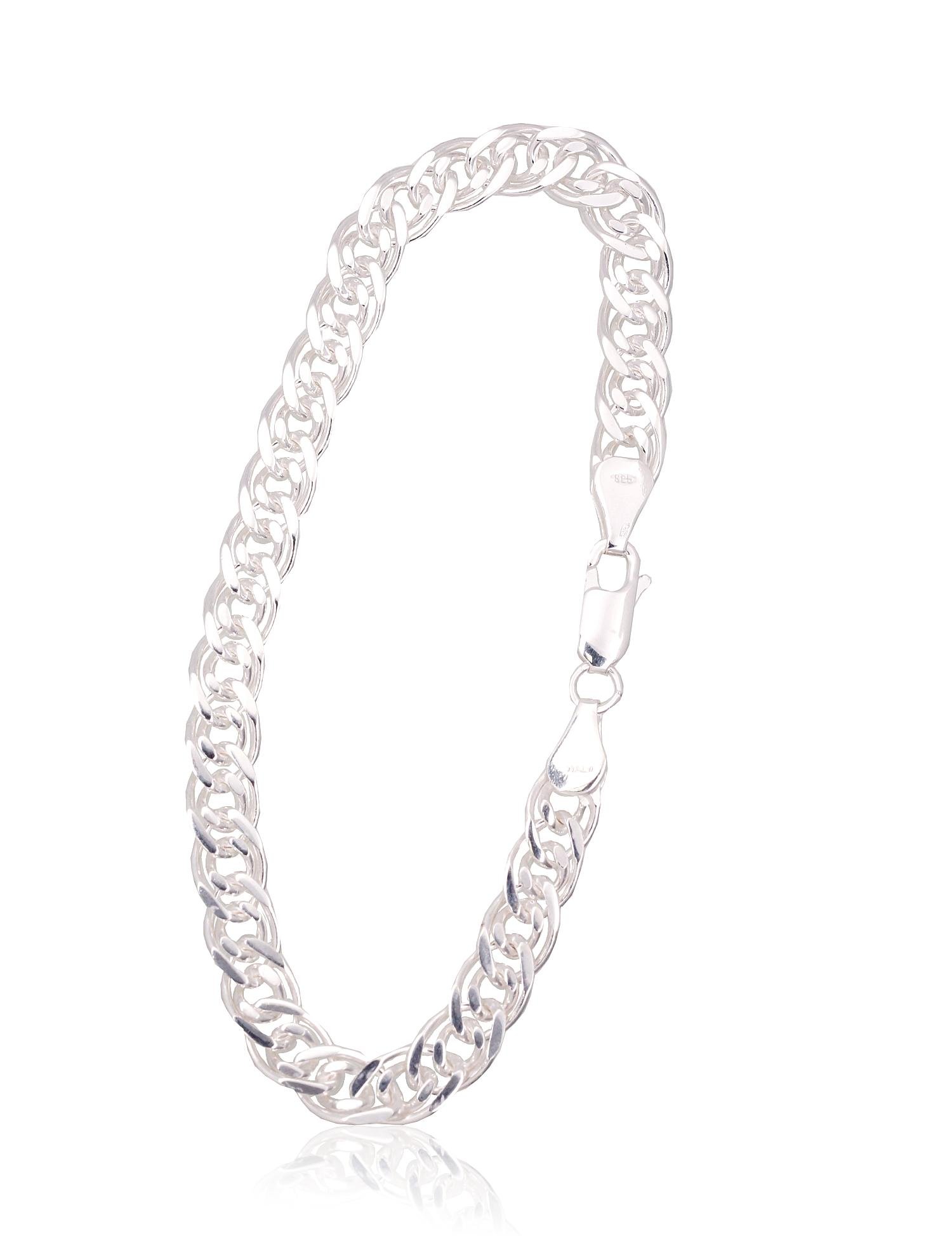 Silver chain Mona Liza 6 mm , diamond cut