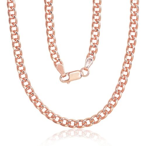 Silver chain Curb 4 mm