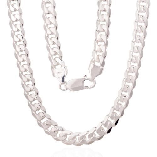 Silver chain Curb 6 mm