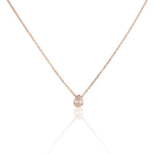 Silver necklace with Zirkons