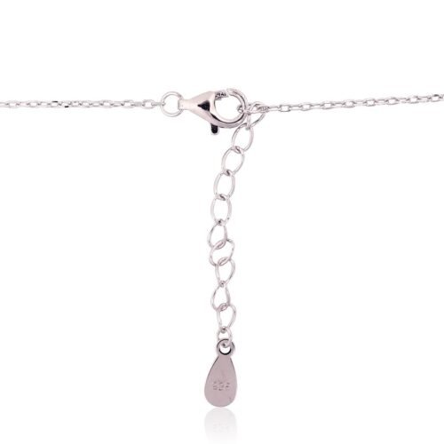 Alternative view of Silver necklace with Zirkons