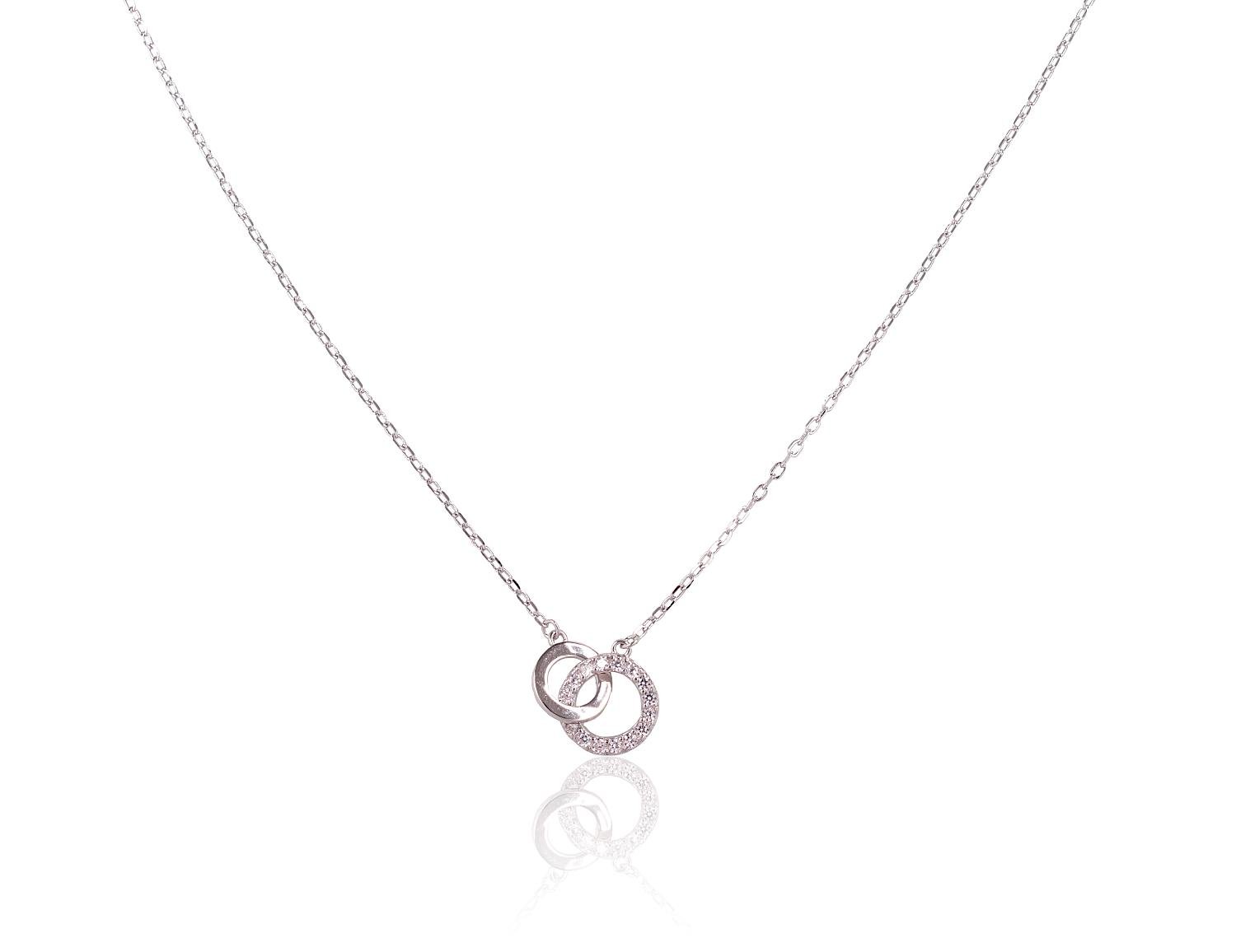 Silver necklace with Zirkons