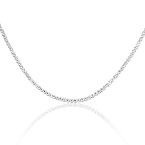 Silver necklace with Zirkons