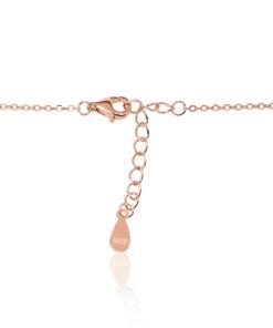 Alternative view of Silver necklace with Zirkons