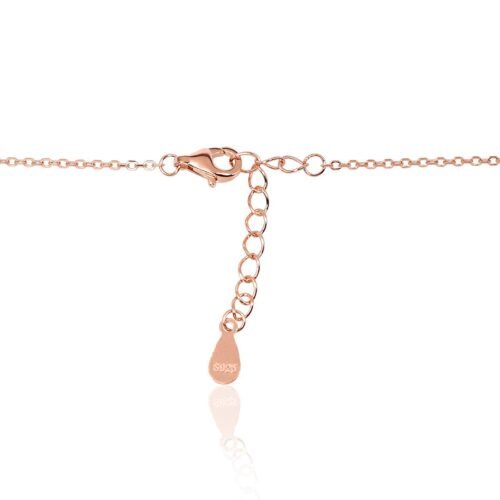 Alternative view of Silver necklace with Zirkons