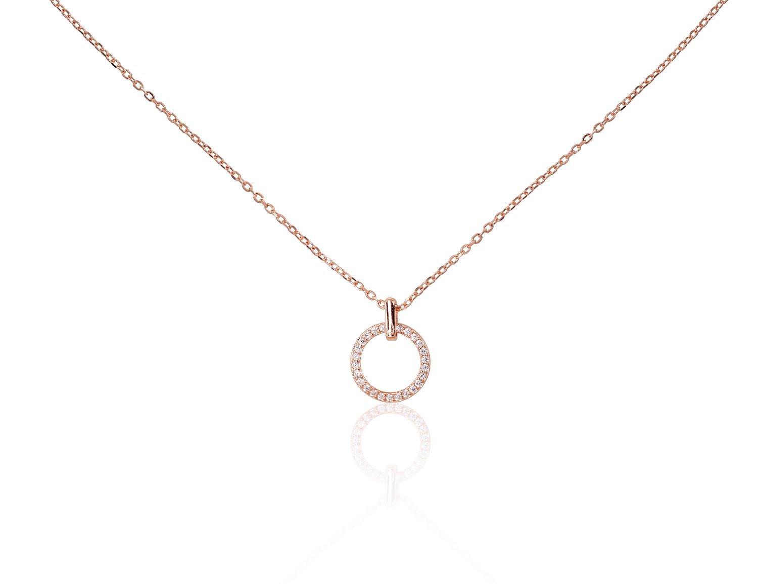 Silver necklace with Zirkons