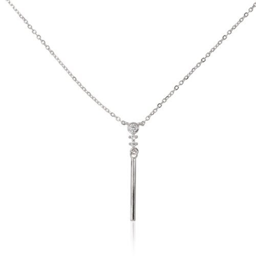 Silver necklace with Zirkons