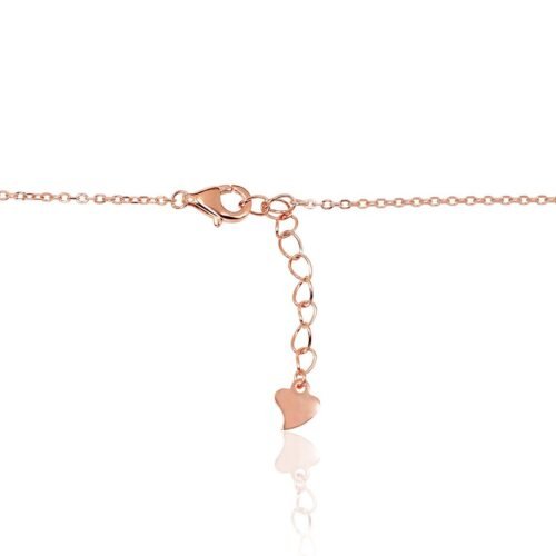 Alternative view of Silver necklace with Zirkons