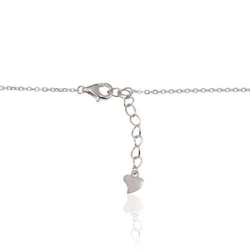 Alternative view of Silver necklace with Zirkons