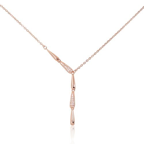 Silver necklace with Zirkons