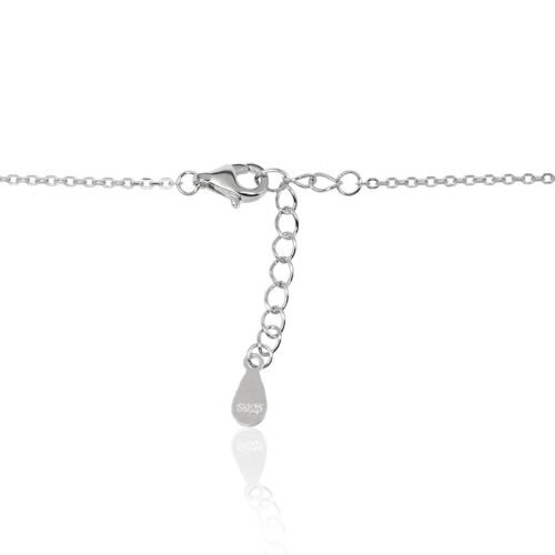 Alternative view of Silver necklace with Zirkons