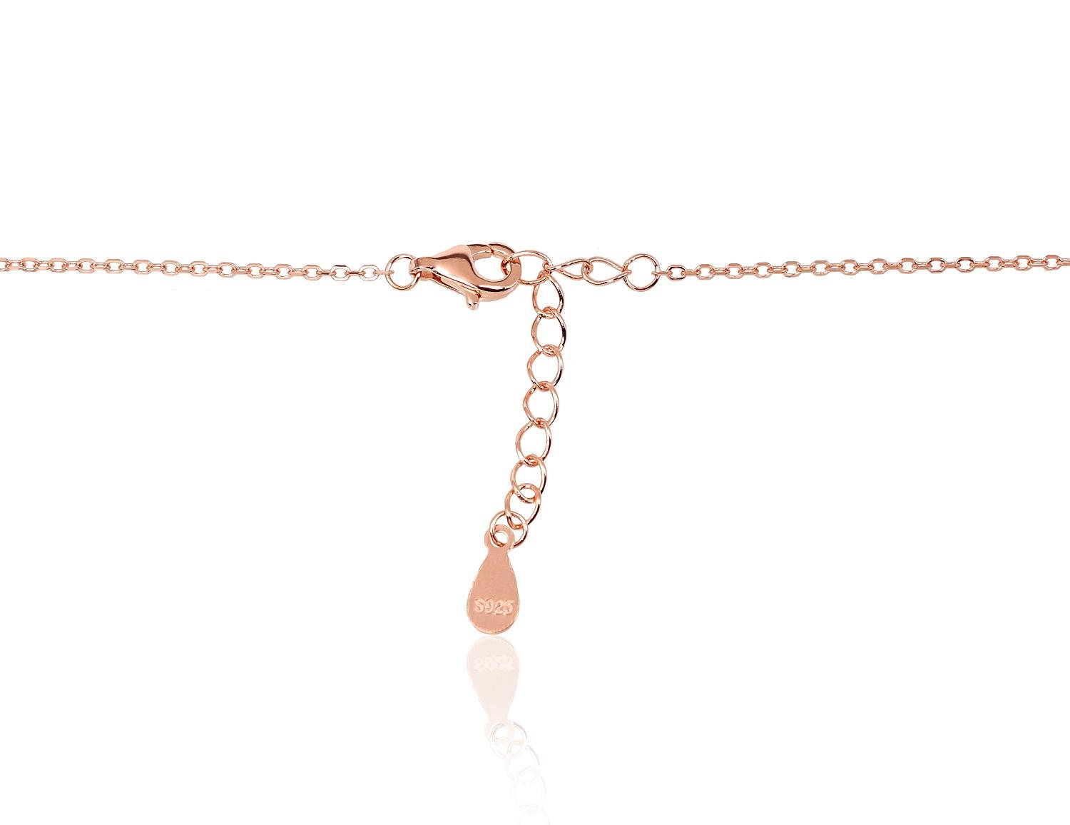 Silver necklace with Zirkons , Mother-of-pearl - Image 2