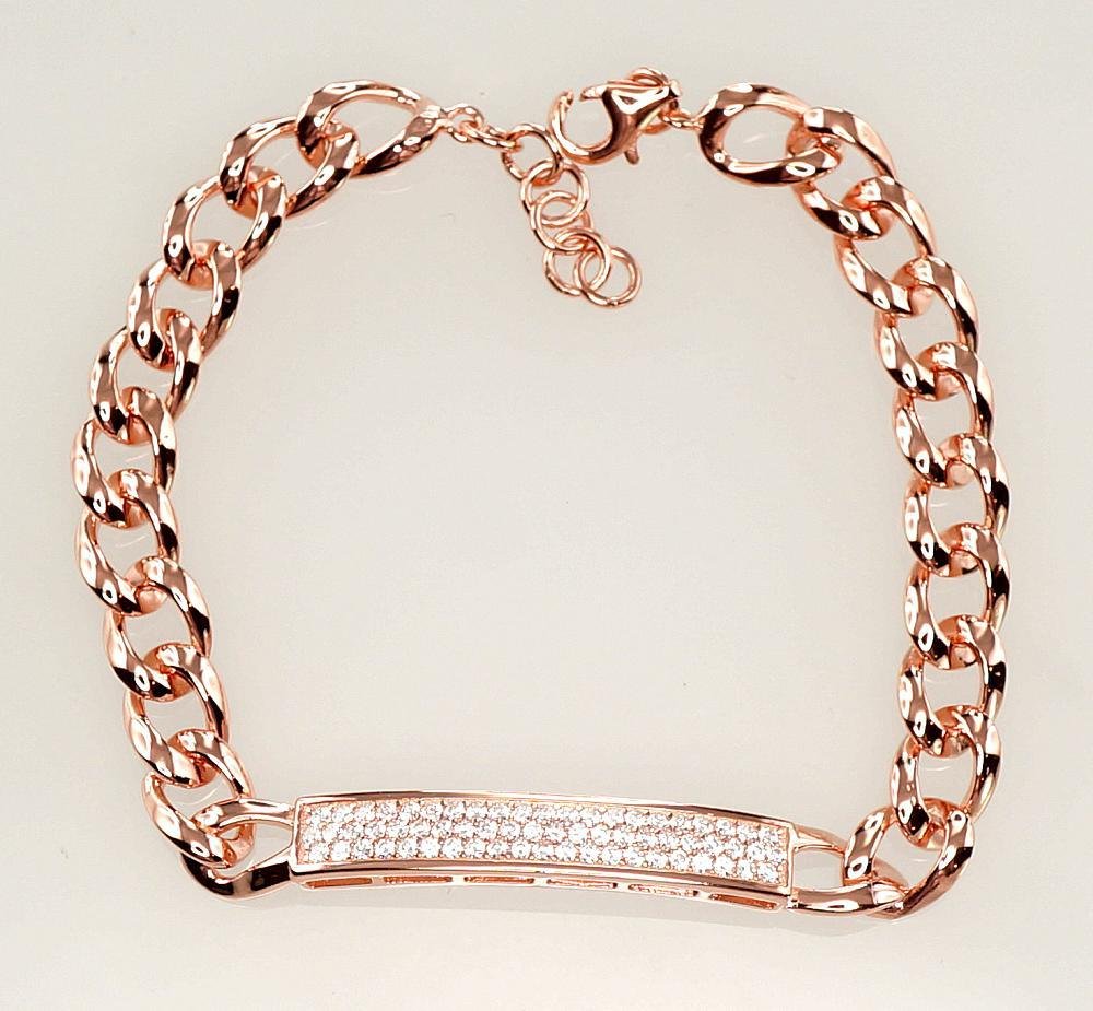 Silver bracelet with Zirkons