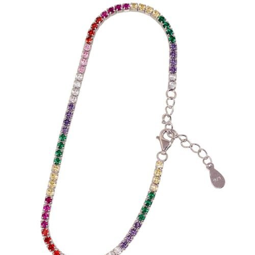 Silver bracelet with Zirkons