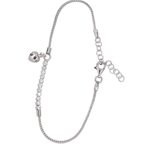 Silver bracelet with Zirkons
