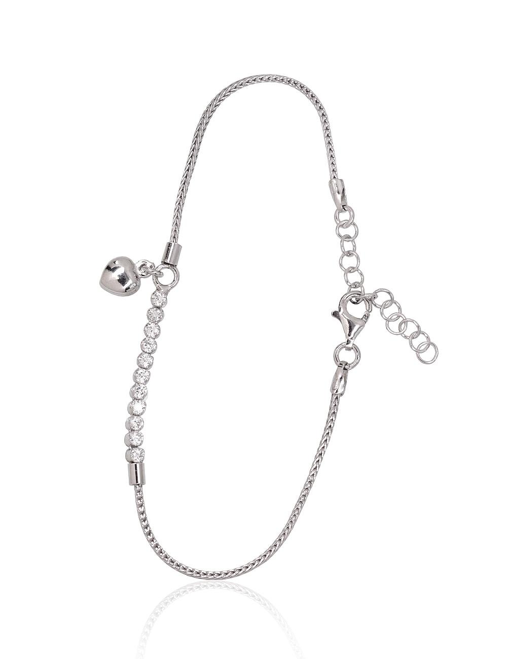 Silver bracelet with Zirkons