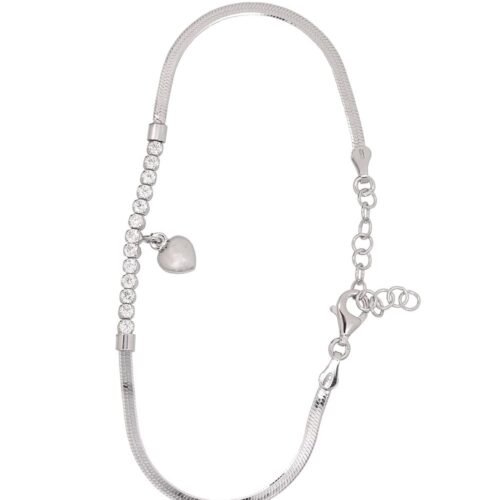 Silver bracelet with Zirkons