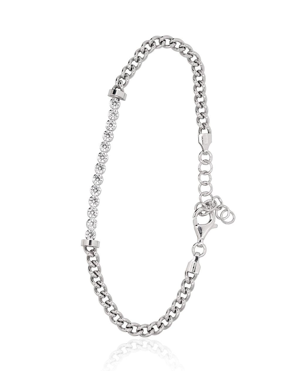 Silver bracelet with Zirkons