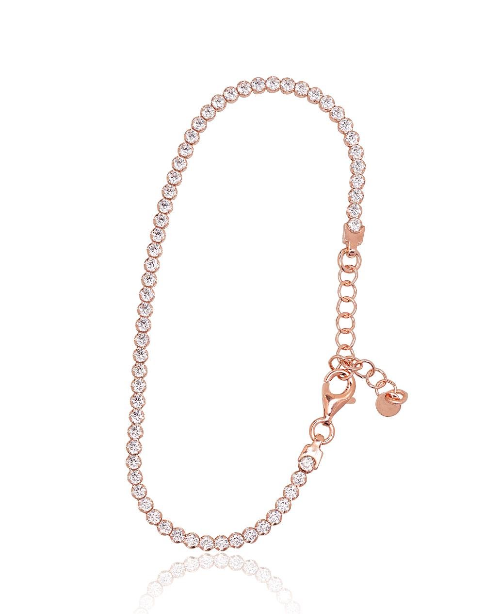 Silver bracelet with Zirkons