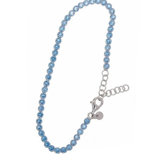 Silver bracelet with Zirkons