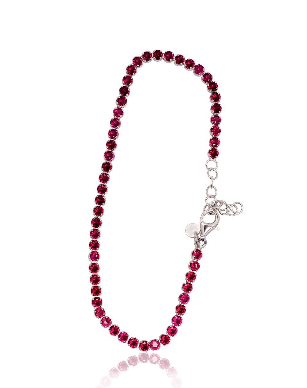 Silver bracelet with Zirkons