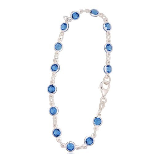 Silver bracelet with Zirkons