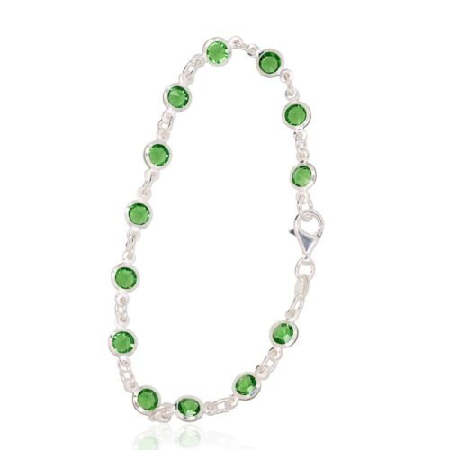 Silver bracelet with Zirkons