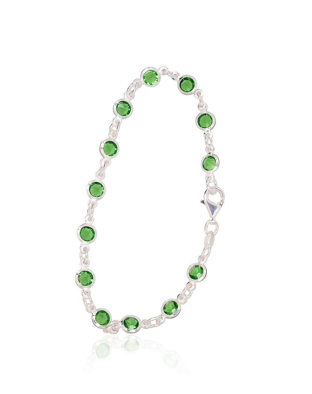 Silver bracelet with Zirkons