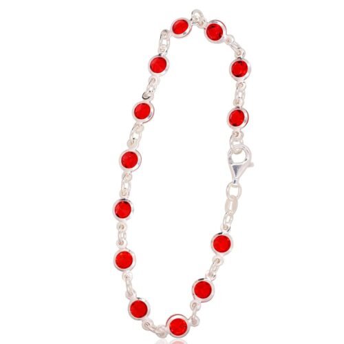 Silver bracelet with Zirkons