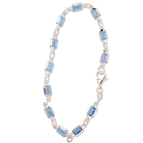 Silver bracelet with Zirkons