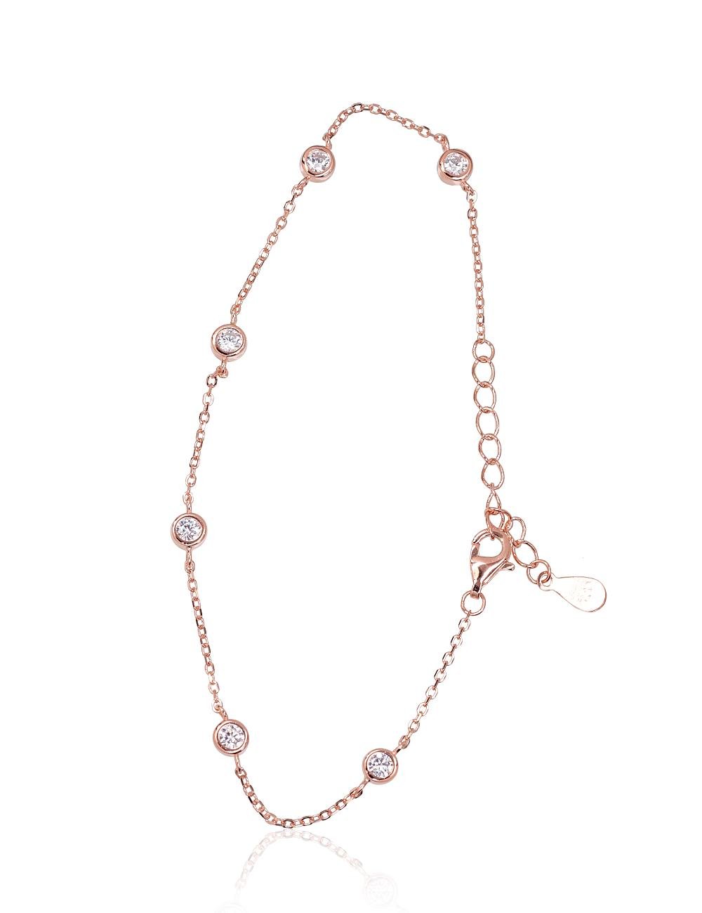 Silver bracelet with Zirkons
