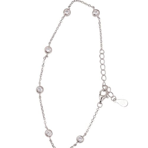 Silver bracelet with Zirkons