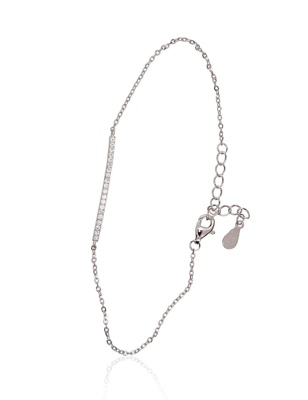 Silver bracelet with Zirkons