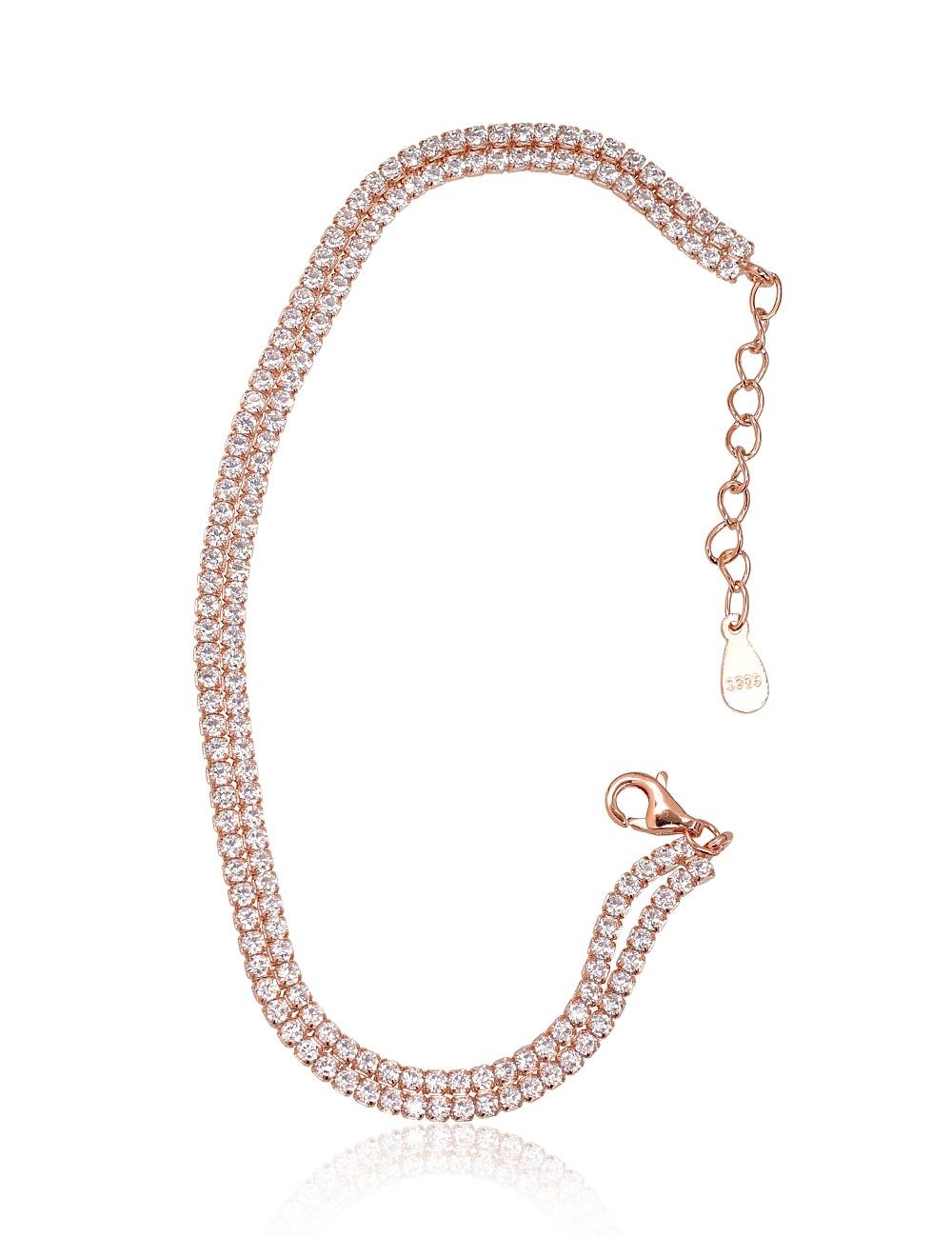 Silver bracelet with Zirkons