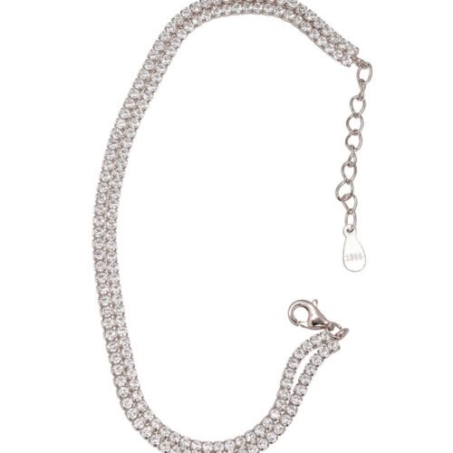 Silver bracelet with Zirkons