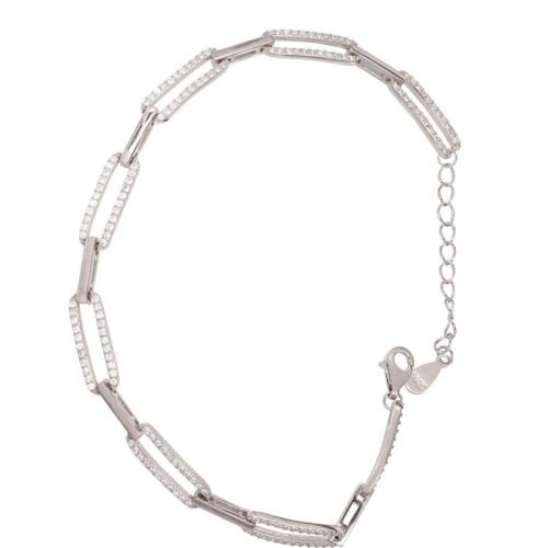 Silver bracelet with Zirkons