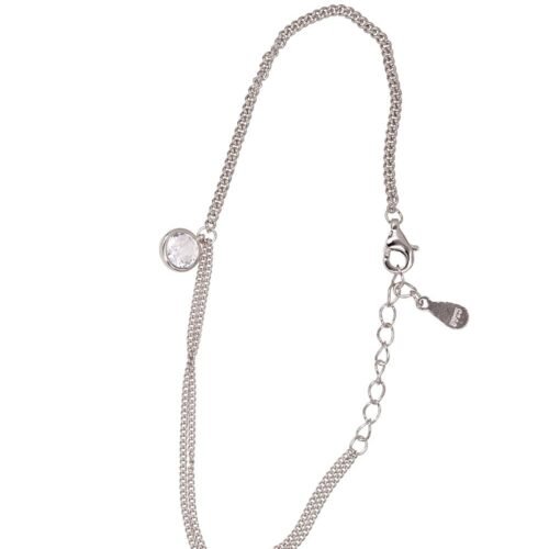 Silver bracelet with Zirkons
