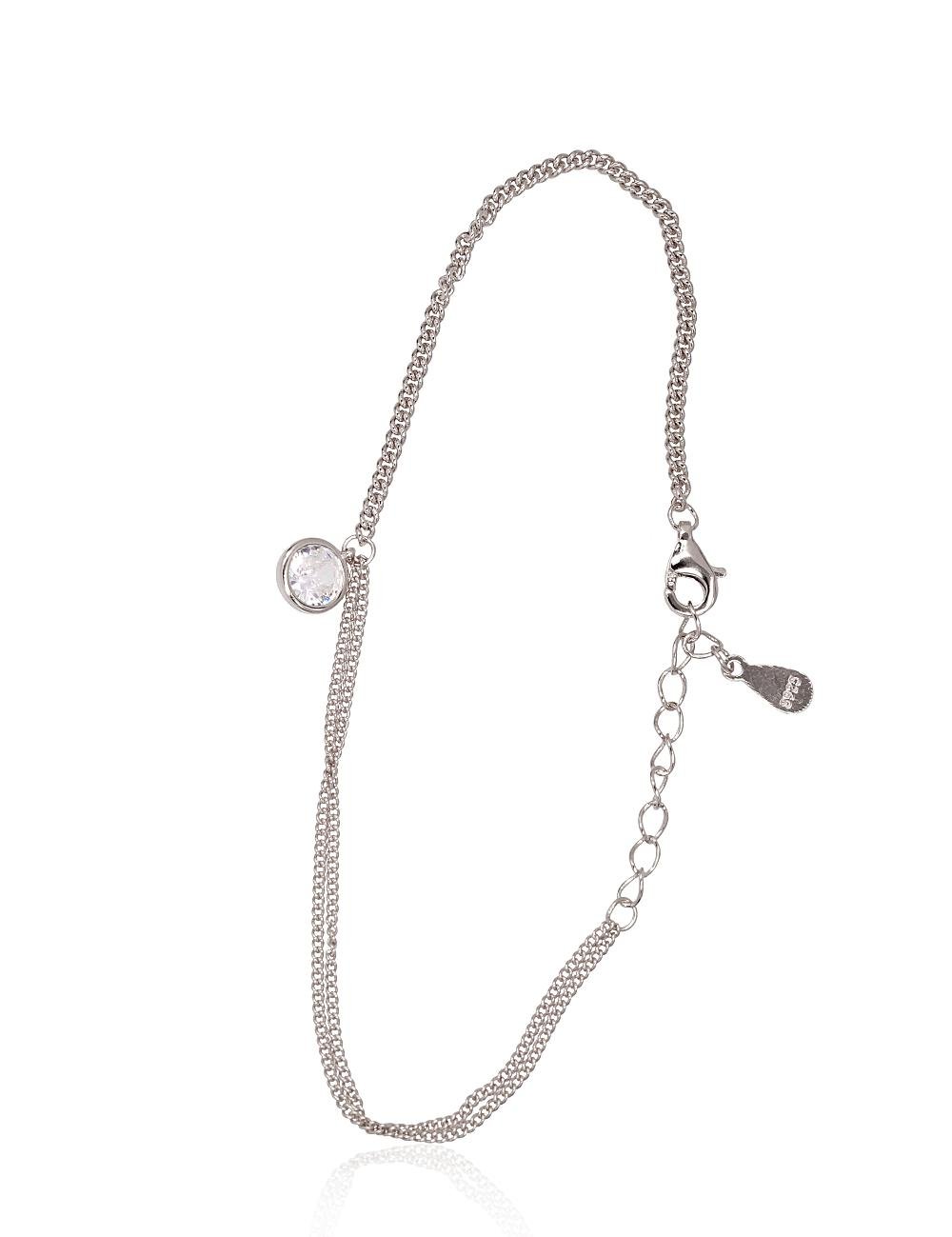 Silver bracelet with Zirkons