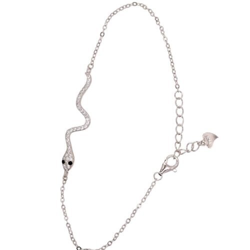 Silver bracelet with Zirkons