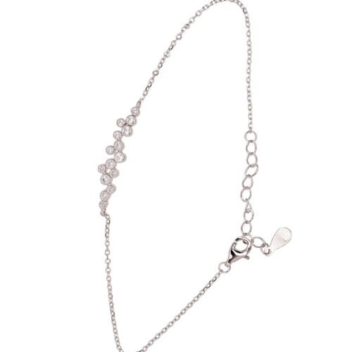 Silver bracelet with Zirkons