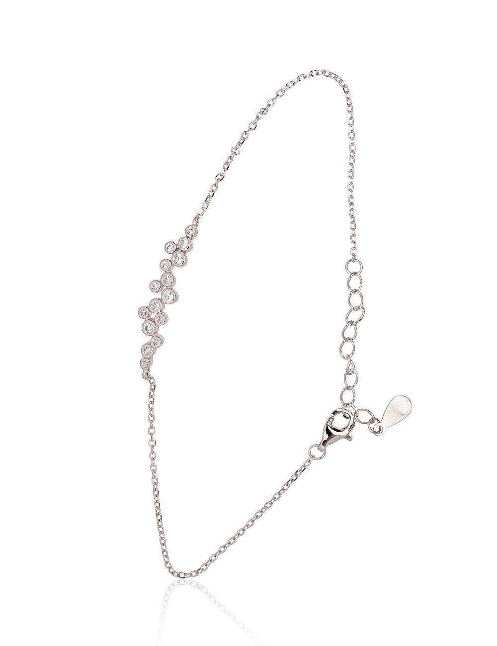 Silver bracelet with Zirkons