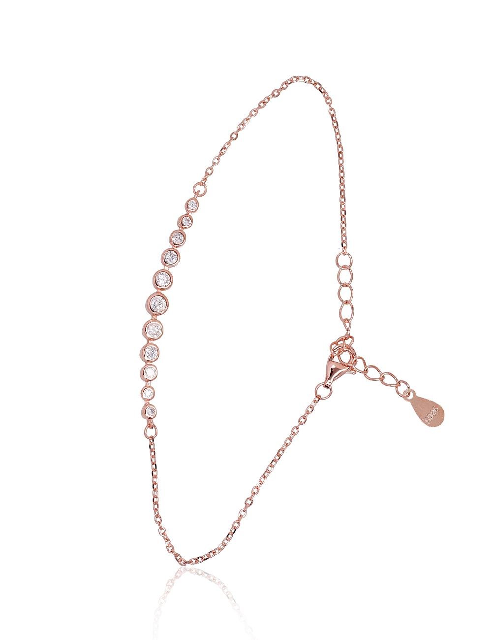 Silver bracelet with Zirkons
