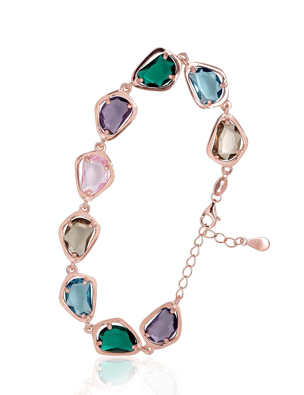 Silver bracelet with Zirkons