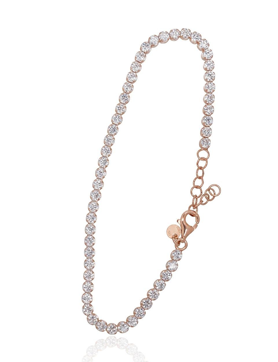 Silver bracelet with Zirkons