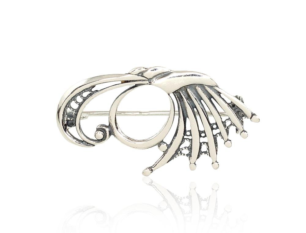 Silver brooch