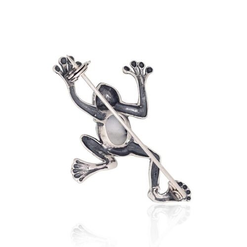 Alternative view of Silver brooch with Dendritic Agate