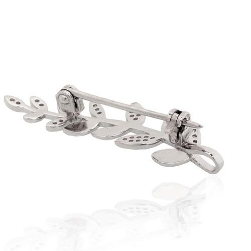 Alternative view of Silver brooch with Zirkons